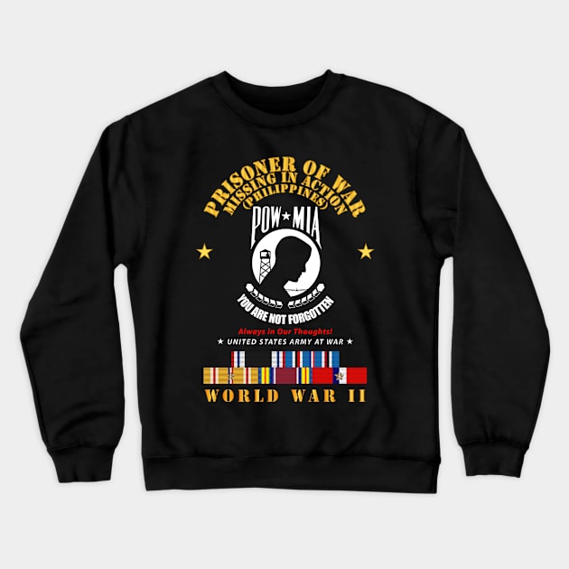 POW - MIA - Phil - Thoughts w WWII POW SVC Crewneck Sweatshirt by twix123844